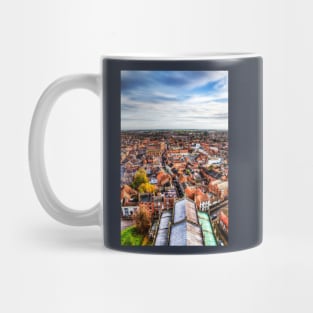 Louth Town, Lincolnshire, From Above Mug